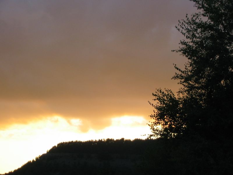 Barre des C�©vennes coucher de soleil