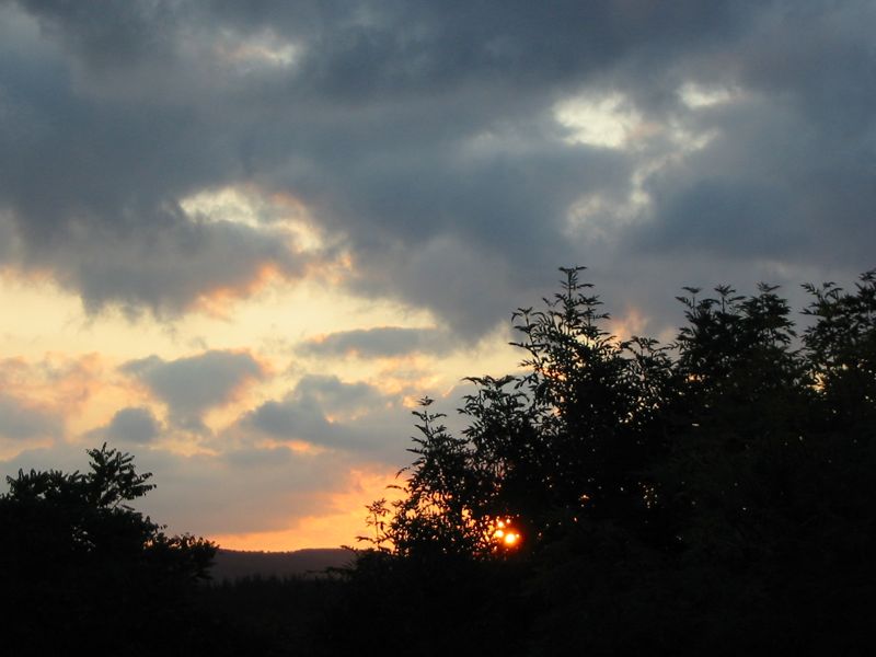 Lever du soleil de notre fen™tre